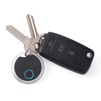 2 PCS S8 Round Bluetooth Anti-Lost Device Key Luggage Tracking Device Two-Way Alarm, Black, White, Blue, Pink