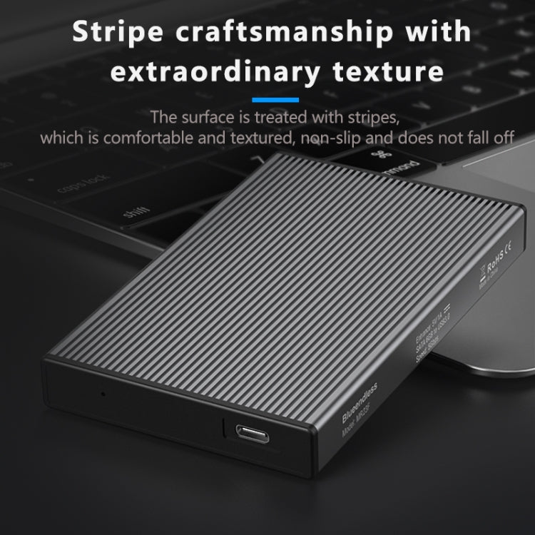 Blueendless 2.5 inch Mobile Hard Disk Box SATA Serial Port USB3.0 Free Tool SSD, Style:, MR23F -A Port, MR23F-C Port, MR23G -A Port