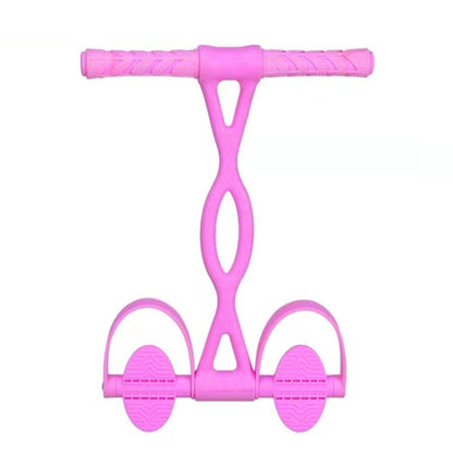 Home Fitness Pedal Tensioner Sit-Up Aid Multifunctional Elastic Rope, Specification：, Little Waist Crystal (Pink), Little Waist Crystal (Blue), Little Waist Crystal (Purple), Enhanced Crystal (Pink), Enhanced Crystal (Blue), Enhanced Crystal (Purple)