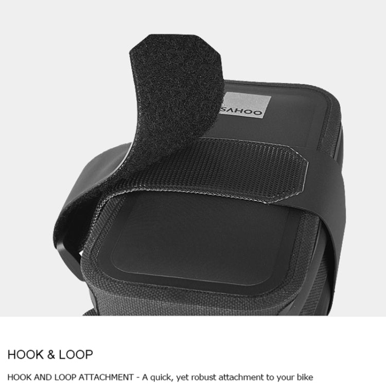 SAHOO 0.5L TPU Waterproof Portable Bicycle Tail Bag Saddle Bag, SAHOO 0.5L Saddle Bag