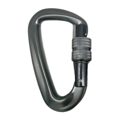 AD802N 8cm Aluminum Alloy Mountaineering Buckle D-Shaped Backpack Climbing Outdoor Hammock Safety Buckle, Color Random Delivery, AD802N