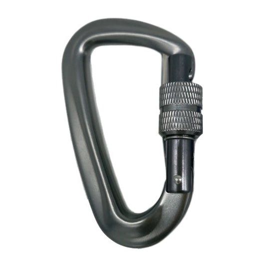 AD802N 8cm Aluminum Alloy Mountaineering Buckle D-Shaped Backpack Climbing Outdoor Hammock Safety Buckle, Color Random Delivery, AD802N