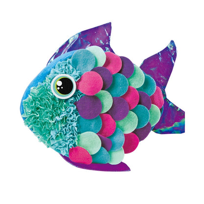 DIY Plush Pillow Toy Three-Dimensional Handmade Doll Material Package, Fairy Fish, Rainbow Cloud, Sausage Dog, Sunflower, Rainbow Heart