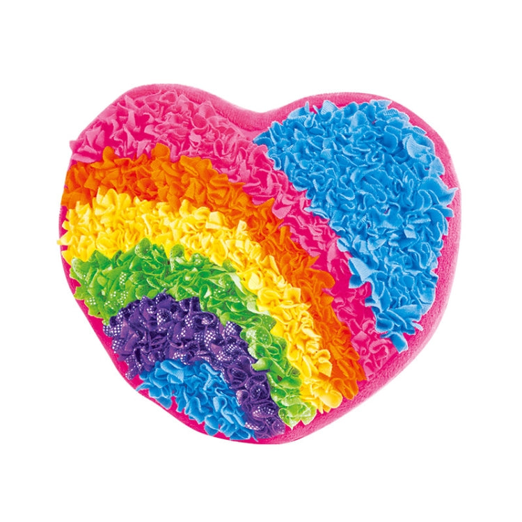 DIY Plush Pillow Toy Three-Dimensional Handmade Doll Material Package, Fairy Fish, Rainbow Cloud, Sausage Dog, Sunflower, Rainbow Heart