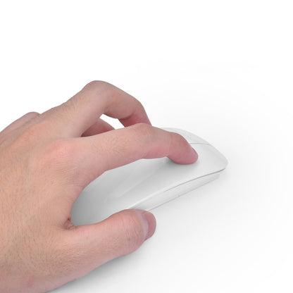 MF-822 2.4G Wireless Mouse 4 Keys Mute Office Ultra-Thin Mouse, White, Black