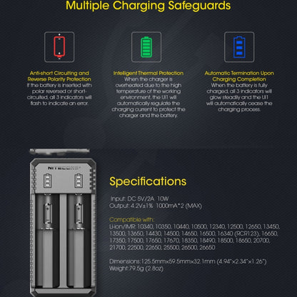 NITECORE Dual Slot Smart Charger