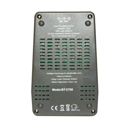 OPUS Smart Battery Charger Multifunctional Measuring Internal Resistance Backlight Charger, EU Plug, BT-C700
