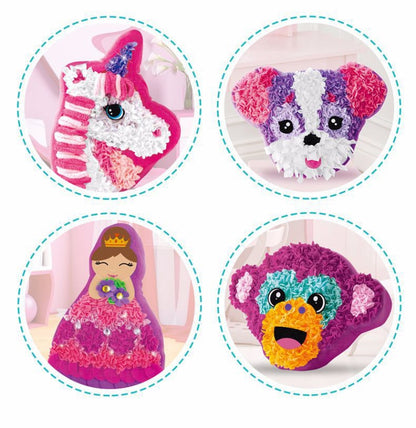 DIY Plush Pillow Toy Three-Dimensional Handmade Doll Material Package, Doll, Monkey