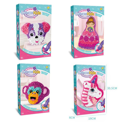 DIY Plush Pillow Toy Three-Dimensional Handmade Doll Material Package, Doll, Monkey
