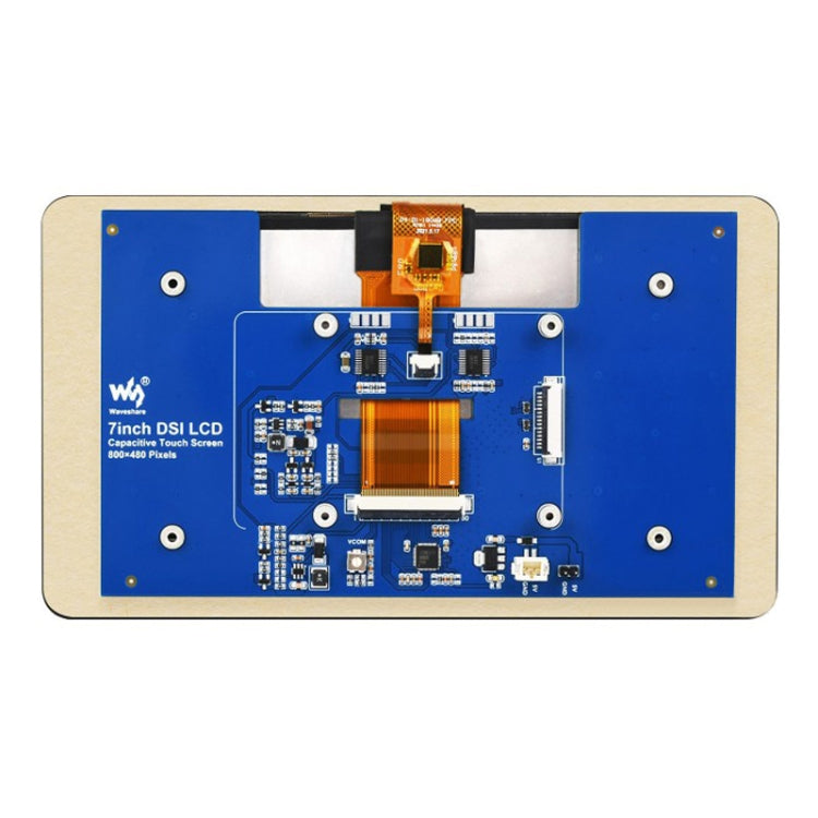 Waveshare 7 inch 800×480 IPS Capacitive Touch Display, DSI Interface, 5-Point Touch, without Case, with Case