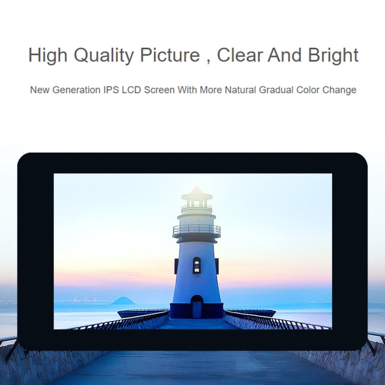 Waveshare 7 inch 800×480 IPS Capacitive Touch Display, DSI Interface, 5-Point Touch, without Case, with Case