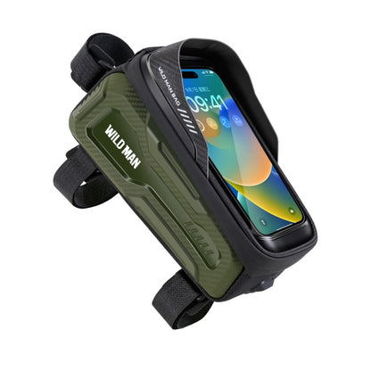 WILD MAN M20 Outdoor Cycling Bicycle Phone Touch Screen Waterproof Front Beam Bag, M20 (Black), M20 (Green), M20 (Yellow), M20 (Gray)