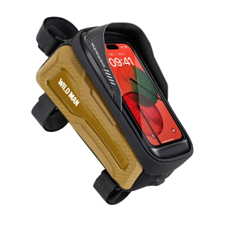 WILD MAN M20 Outdoor Cycling Bicycle Phone Touch Screen Waterproof Front Beam Bag, M20 (Black), M20 (Green), M20 (Yellow), M20 (Gray)