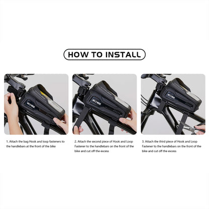 WILD MAN M20 Outdoor Cycling Bicycle Phone Touch Screen Waterproof Front Beam Bag, M20 (Black), M20 (Green), M20 (Yellow), M20 (Gray)