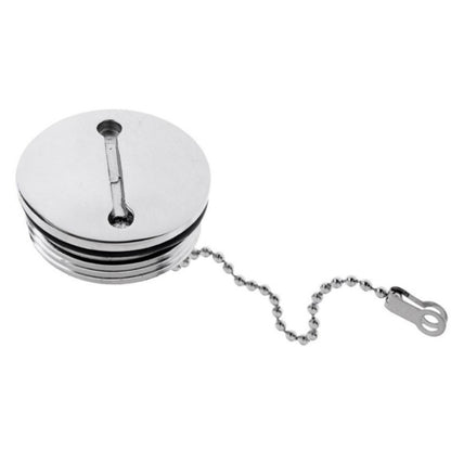 38mm Stainless Steel Boat Deck Fill Filler Replacement Cap + Chain Boat Replacement Accessories, Cap + Chain