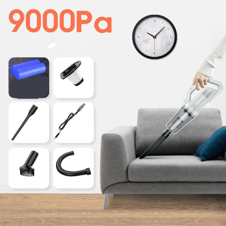3 Section 11.1V + Drag Car Home High Suction Handheld Mute Wireless Vacuum Cleaner, Basic 2 Section 7.4V, Upgrade 3 Section 11.1V, 3 Section 11.1V + Drag