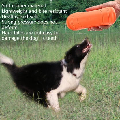 Pet Toy Flying Disc Pet Interactive Training Floating Water Bite-Resistant Soft Flying Disc, Orange, Black, Red, Purple, Blue, Yellow, Green