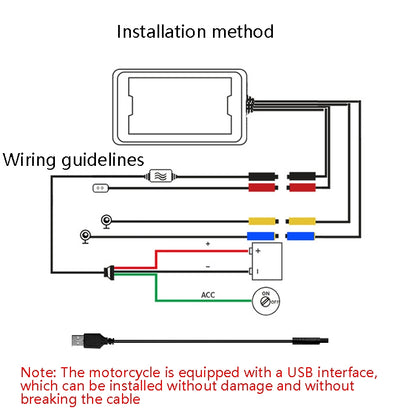 MT35B 1080P Waterproof HD Motorcycle Driving Recorder Mobile Phone Interconnection Locomotive Recorder, MT35B