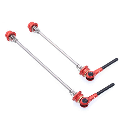 EVERDAWN Mountain Highway Bike Titanium Alloy Axis Quick Removal Rod Front And Rear Rollers Open Flower Drum Fixed Axis Trolley, 424 Red, 424 Black, 424 Titanium Color, 424 Gold