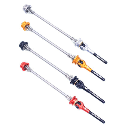 EVERDAWN Mountain Highway Bike Titanium Alloy Axis Quick Removal Rod Front And Rear Rollers Open Flower Drum Fixed Axis Trolley, 424 Red, 424 Black, 424 Titanium Color, 424 Gold