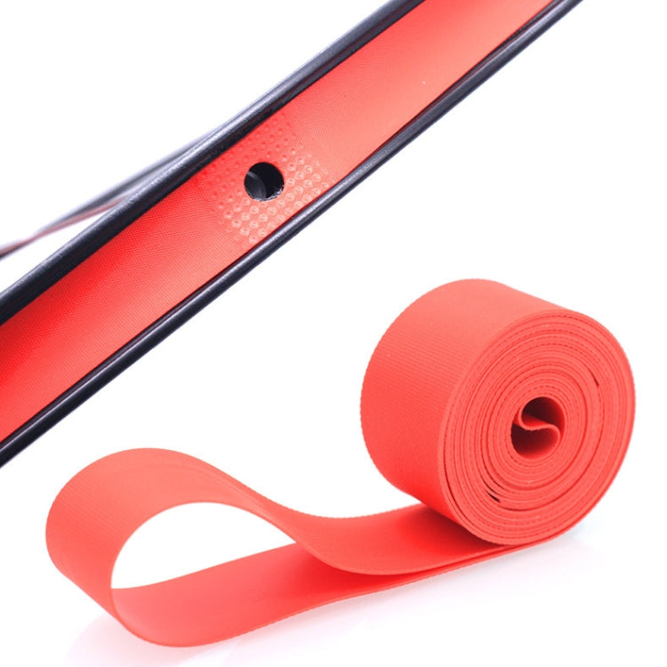 10 PCS Road Mountain Bike Anti-Stab Tire Pad Bicycle Wheel Set PVC Spoke Lining Tape, Red, Yellow