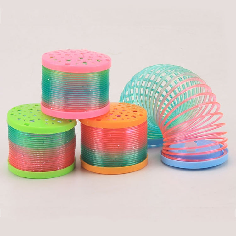 10 PCS Magic Starry Sky Projection Rainbow Circle Flash Stacking Circle,Random Color Delivery, Rainbow Circle