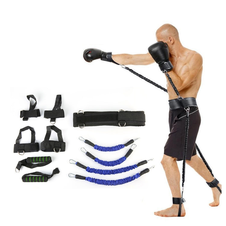 Bounce Trainer Fitness Resistance Band Boxing Suit Latex Tube Tension Rope Leg Waist Trainer, 60 Pounds, 80 Pounds, 100 Pounds, 120 Pounds, 140 Pounds, 150 Pounds