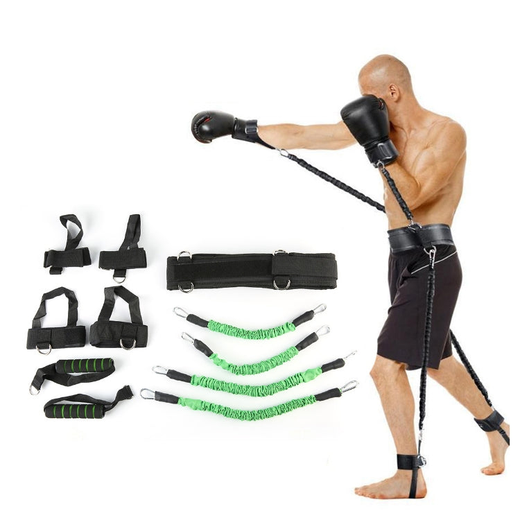 Bounce Trainer Fitness Resistance Band Boxing Suit Latex Tube Tension Rope Leg Waist Trainer, 60 Pounds, 80 Pounds, 100 Pounds, 120 Pounds, 140 Pounds, 150 Pounds
