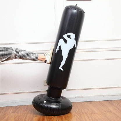 Inflatable Boxing Punching Bag Vertical Children Adult Vent Fitness Inflatable Tumbler Boxing Column, Height：1.5m, 1.5m