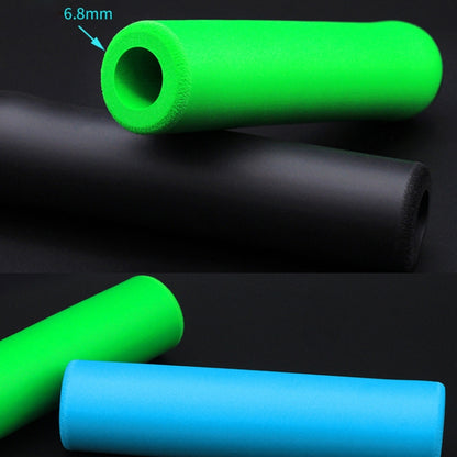 4 Pairs Mountain Folding Bicycle Silicone Foaming Sponge Handle Cover Rubber Shock Absorbing Anti-Slip Handle Set, 418, 408