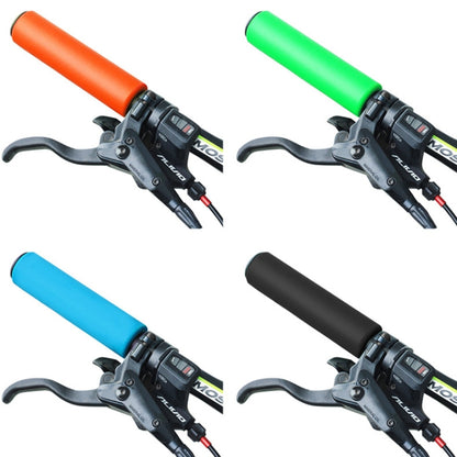 4 Pairs Mountain Folding Bicycle Silicone Foaming Sponge Handle Cover Rubber Shock Absorbing Anti-Slip Handle Set, 408, 418