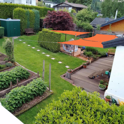 Outdoor Garden Sunshade Sail Waterproof Anti-UV Canopy, Size: 4m x 7m, 4m x 7m
