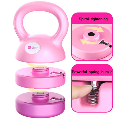 MIKE 12 Pounds Adjustable Fitness Kettlebell Home Squat Arm Muscle Training Equipment, Fitness Kettlebell (Gradient Blue), Fitness Kettlebell (Gradual Pink)