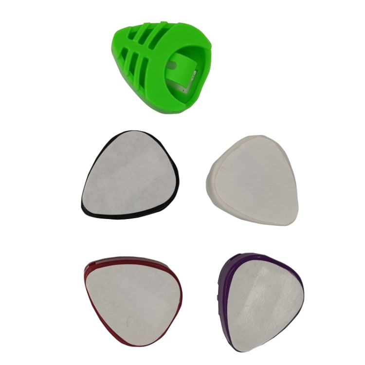 5 PCS Multicolor Plastic Ukulele Pick Box, Color Random Deliverty, Little Triangular