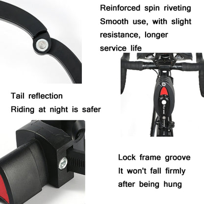 WEST BIKING Bicycle Folding Anti-Theft Code Lock Portable Chain Lock, WEST BIKING YP0705067