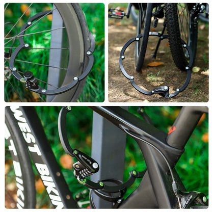 WEST BIKING Bicycle Folding Anti-Theft Code Lock Portable Chain Lock, WEST BIKING YP0705067