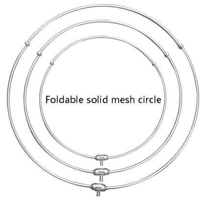 Foldable Stainless Steel Dip Net Head Fishing Net, Solid 40cm Big Mesh, Solid 45cm Big Mesh, Solid 50cm Big Mesh