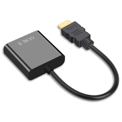2 PCS Jasoz 1080P HDMI To VGA Converter Oxygen-Free Copper Core, Black, White, With Audio Power Supply (Black), With Audio Power Supply (White), With Audio (Black)