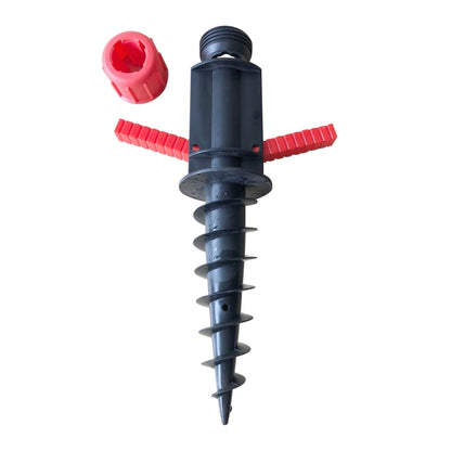 32mm Pipe Diameter Outdoor Beach Sun Umbrella Accessories Large Plastic Portable Spiral Ground Plug, 32mm Sun Umbrella Accessories