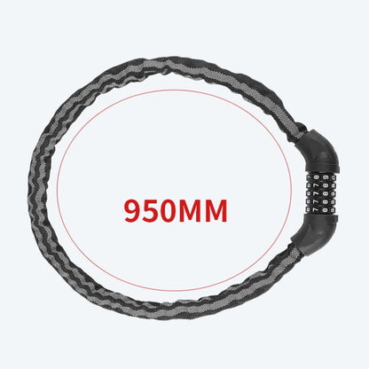 WEST BIKING YP0705065 Bicycle Reflective Anti-Theft Lock Mountain Bike Anti-Peeling Reflective Strip Lock, WEST BIKING YP0705065