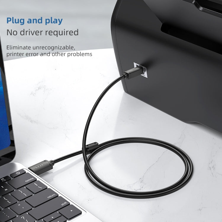 3 PCS Jasoz USB Printing Data Cable Oxygen-Free Copper Core, Cable Length:, 0.5m, 1m, 1.5m, 2m, 3m, 5m, 8m, 10m