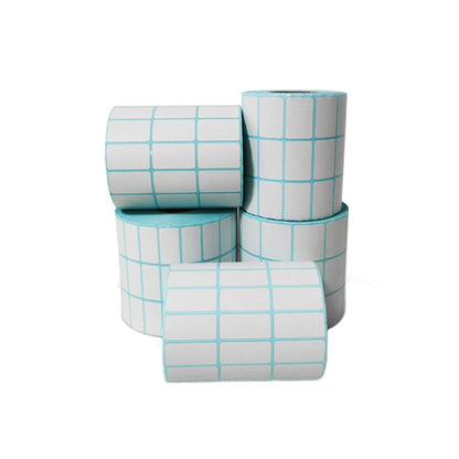 Three-Proof Thermal Paper Three-Row Bar Code Non-Adhesive Printing Paper, 25 x 15mm (10000 Pieces), 30 x 15mm (10000 Pieces), 30 x 20mm (10000 Pieces), 30 x 25mm (5000 Pieces), 32 x 25mm (5000 Pieces), 32 x 19mm (5000 Pieces), 32 x 15mm (5000 Pieces)