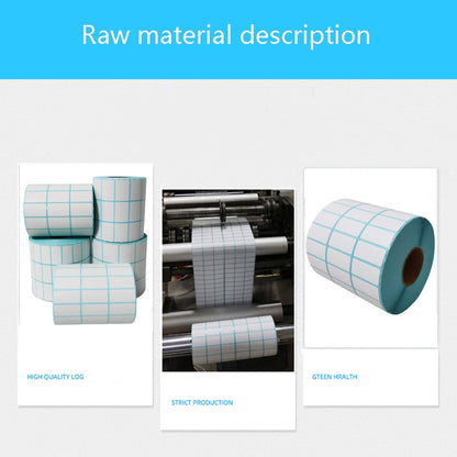 Three-Proof Thermal Paper Three-Row Bar Code Non-Adhesive Printing Paper, 25 x 15mm (10000 Pieces), 30 x 15mm (10000 Pieces), 30 x 20mm (10000 Pieces), 30 x 25mm (5000 Pieces), 32 x 25mm (5000 Pieces), 32 x 19mm (5000 Pieces), 32 x 15mm (5000 Pieces)