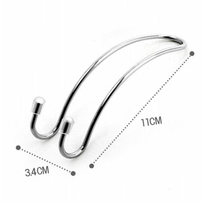 Clips Automotive Metal Car Seat Hook Auto Headrest Hanger Bag Holder for Car Bag Purse Cloth Grocery Storage Auto Fastener, Silver