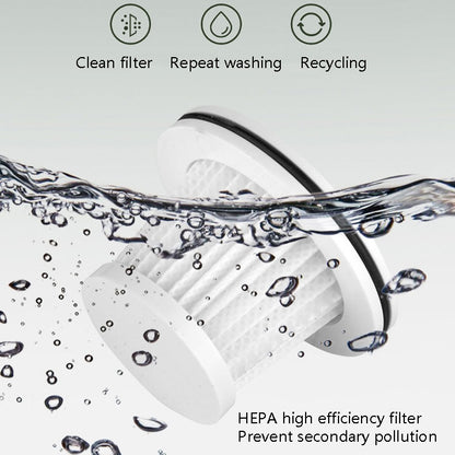 HL-003 Car Wireless Portable High-Power Vacuum Cleaner Home Pet Hair Vacuum Cleaner, Black, White