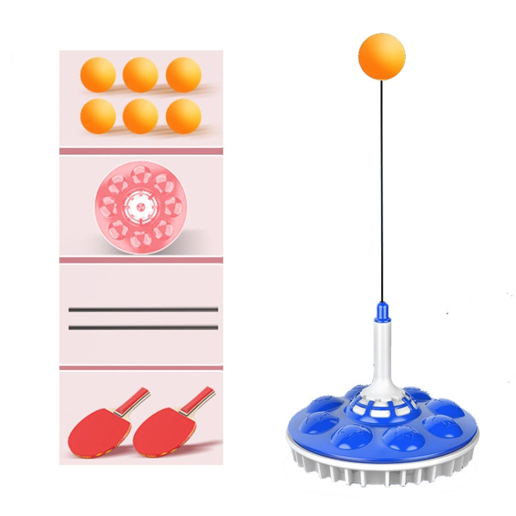 Household Suction Cup Self-Training Elastic Flexible Shaft Children Parent-Child Training Table Tennis Trainer, Style:, 2 Poles 6 Balls (Blue), 2 Poles 6 Balls (Pink), 2 Poles 6 Balls (Red), 3 Poles 8 Balls (Blue), 3 Poles 8 Balls  (Pink)