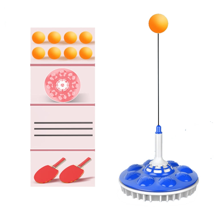 Household Suction Cup Self-Training Elastic Flexible Shaft Children Parent-Child Training Table Tennis Trainer, Style:, 2 Poles 6 Balls (Blue), 2 Poles 6 Balls (Pink), 2 Poles 6 Balls (Red), 3 Poles 8 Balls (Blue), 3 Poles 8 Balls  (Pink)