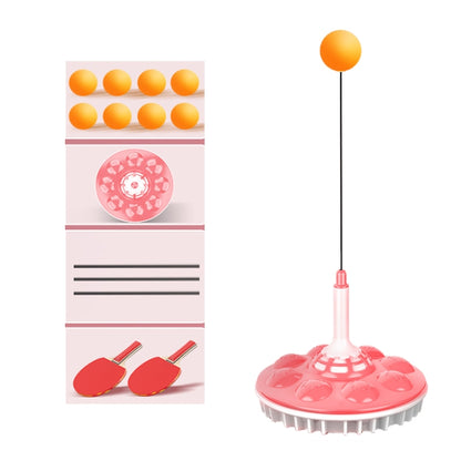 Household Suction Cup Self-Training Elastic Flexible Shaft Children Parent-Child Training Table Tennis Trainer, Style:, 2 Poles 6 Balls (Blue), 2 Poles 6 Balls (Pink), 2 Poles 6 Balls (Red), 3 Poles 8 Balls (Blue), 3 Poles 8 Balls  (Pink)
