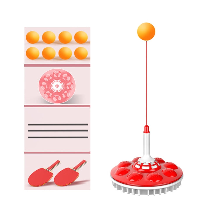 Household Suction Cup Self-Training Elastic Flexible Shaft Children Parent-Child Training Table Tennis Trainer, Style:, 2 Poles 6 Balls (Blue), 2 Poles 6 Balls (Pink), 2 Poles 6 Balls (Red), 3 Poles 8 Balls (Blue), 3 Poles 8 Balls  (Pink)