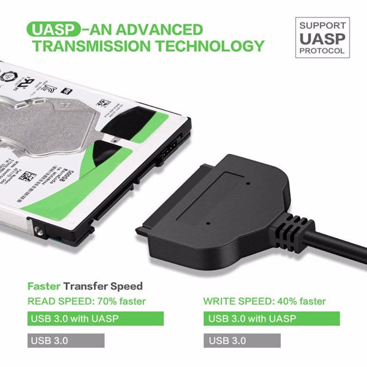 2.5-Inch USB To SATA Hard Drive Transfer SSD Hard Disk Play Passenger Cloud Data Cable, USB To SATA
